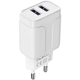 شاحن بيت2 منفذ USB مع كيبل ايفون